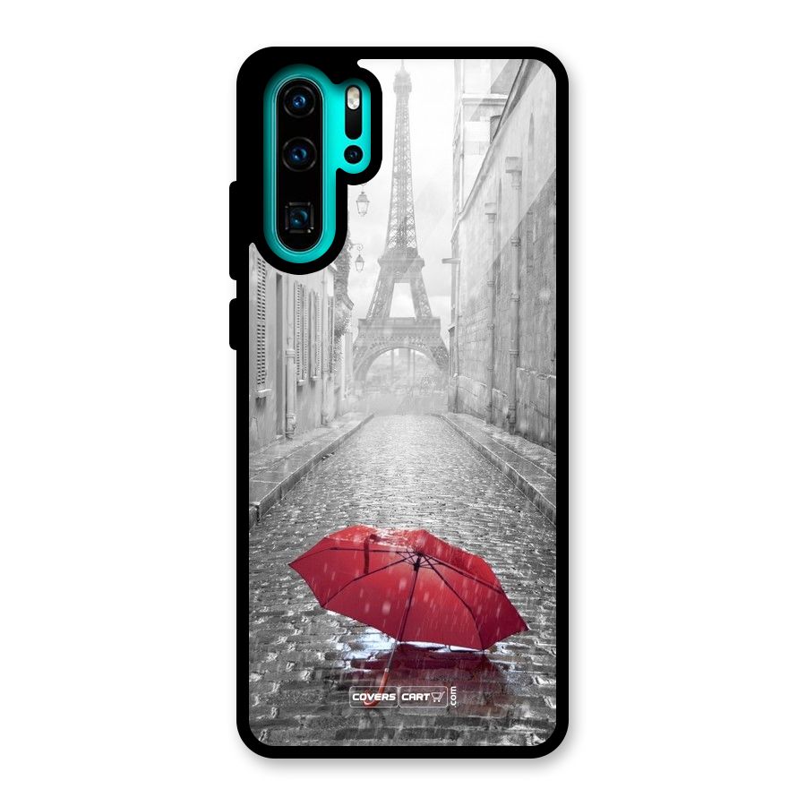 Umbrella Paris Glass Back Case for Huawei P30 Pro