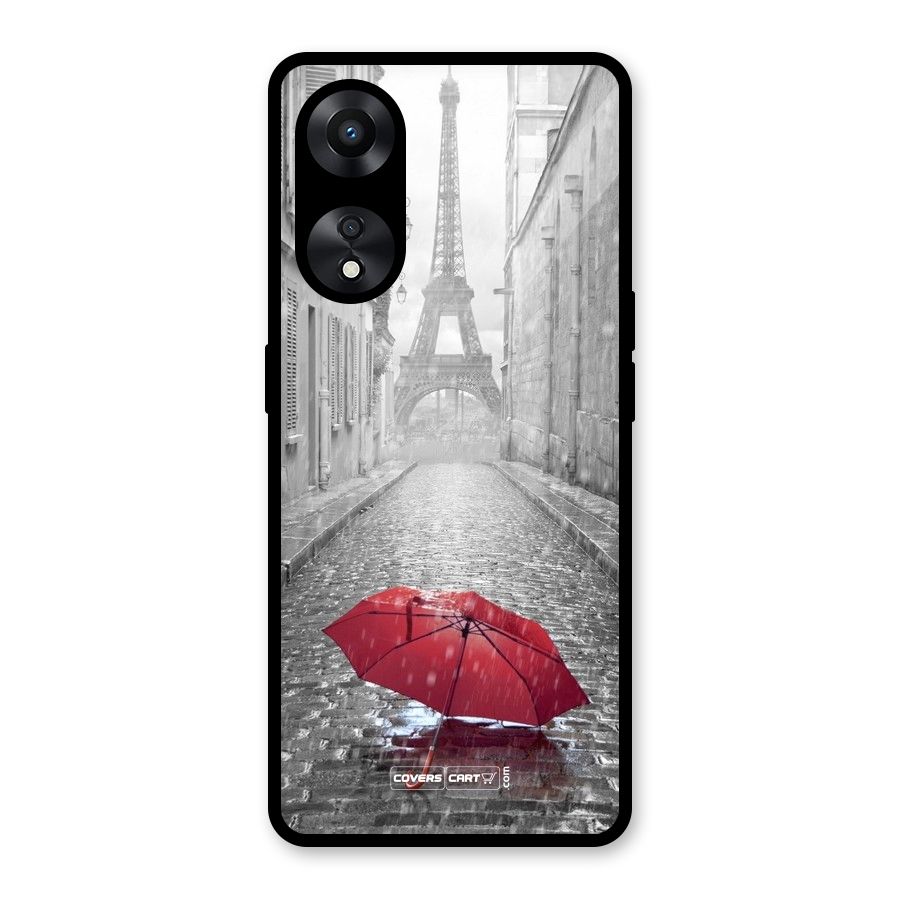 Umbrella Paris Glass Back Case for Oppo A78