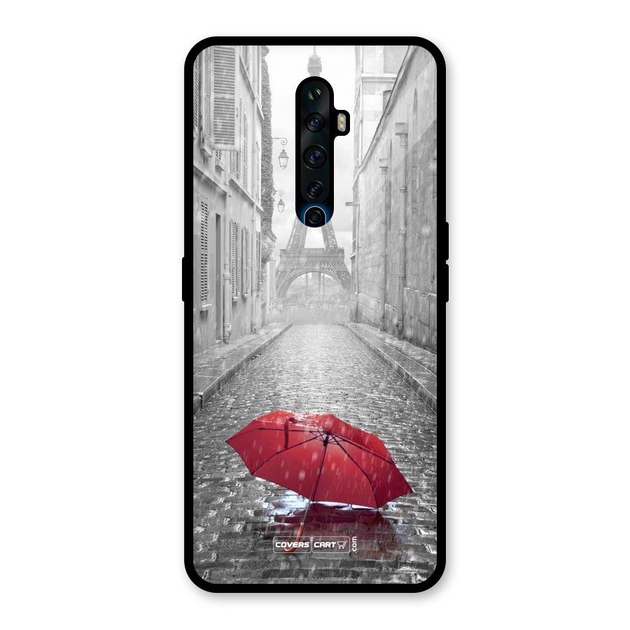 Umbrella Paris Glass Back Case for Oppo Reno2 F