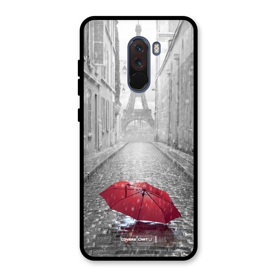 Umbrella Paris Glass Back Case for Poco F1