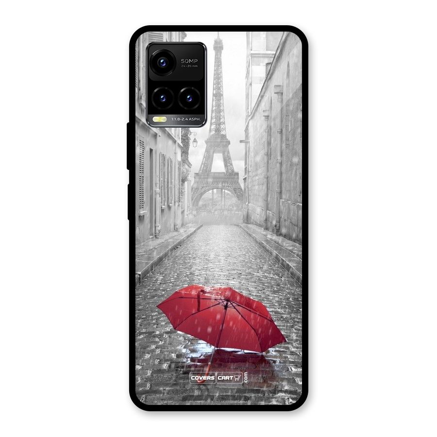 Umbrella Paris Glass Back Case for Vivo Y21A