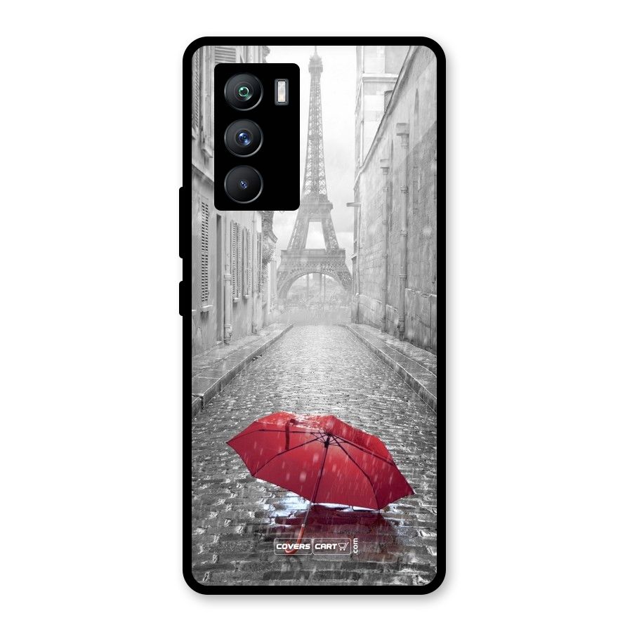 Umbrella Paris Glass Back Case for Vivo iQOO 9 SE