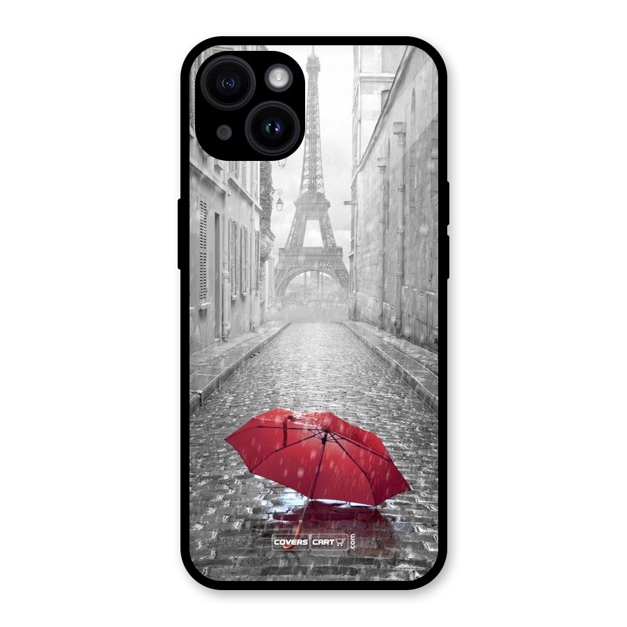 Umbrella Paris Glass Back Case for iPhone 14