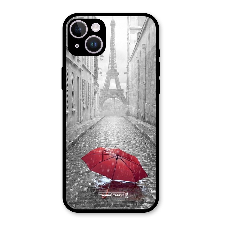 Umbrella Paris Glass Back Case for iPhone 14 Plus