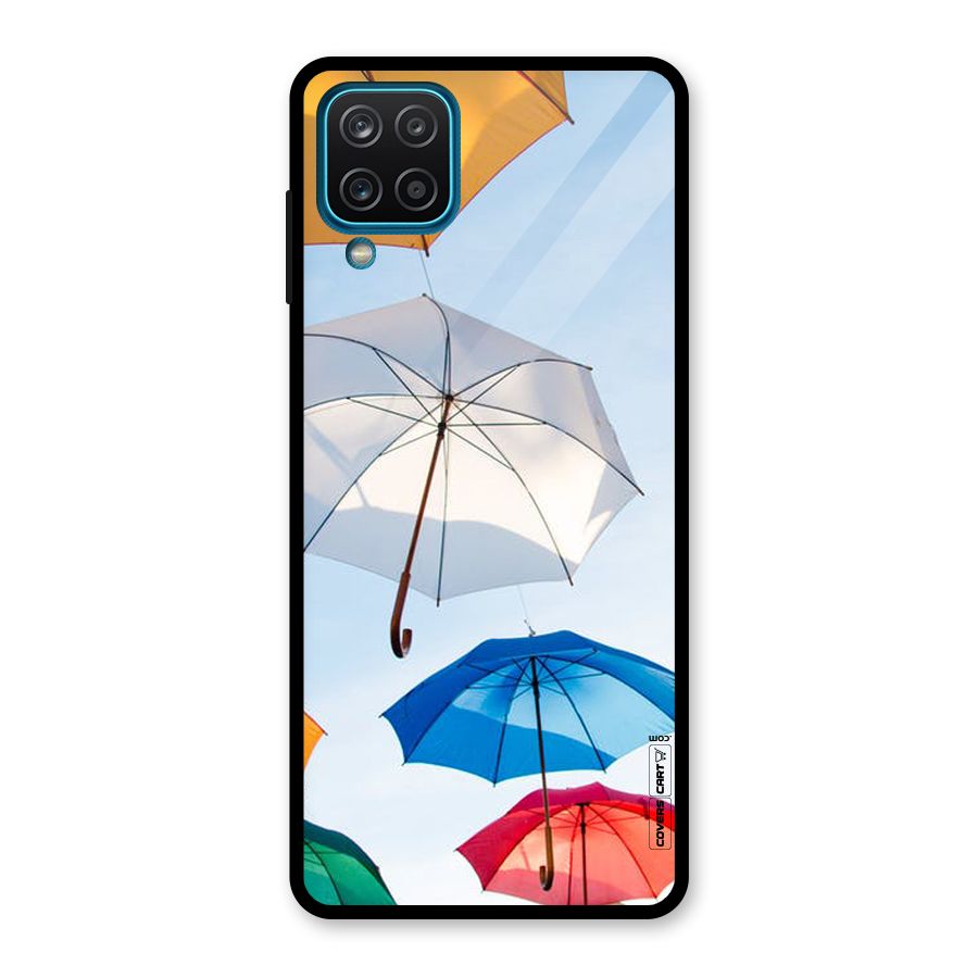 Umbrella Sky Glass Back Case for Galaxy A12
