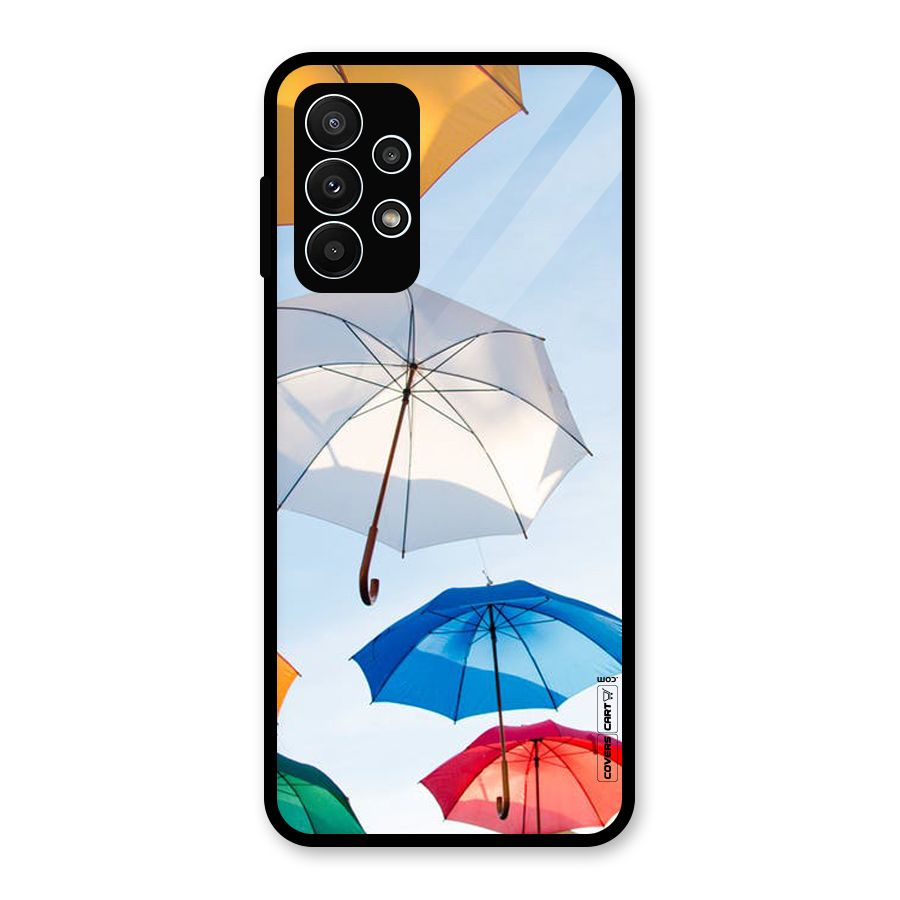 Umbrella Sky Glass Back Case for Galaxy A23