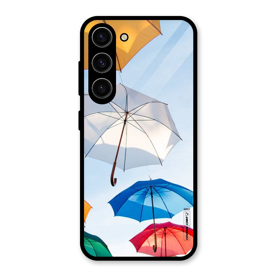Umbrella Sky Glass Back Case for Galaxy S23