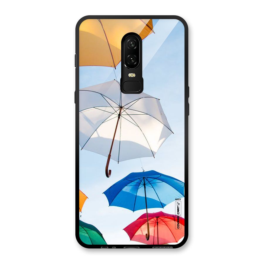 Umbrella Sky Glass Back Case for OnePlus 6