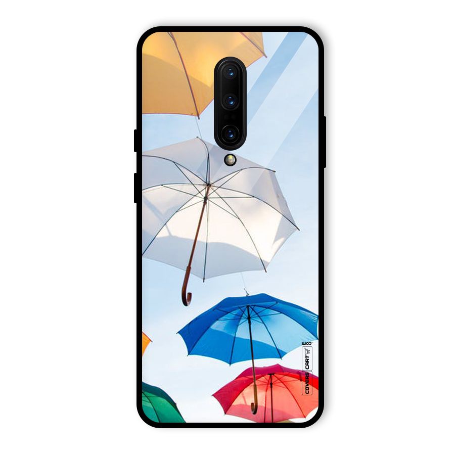 Umbrella Sky Glass Back Case for OnePlus 7 Pro
