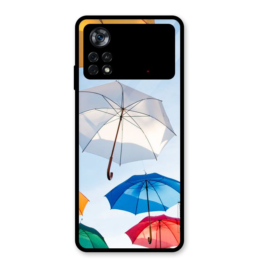 Umbrella Sky Glass Back Case for Poco X4 Pro 5G