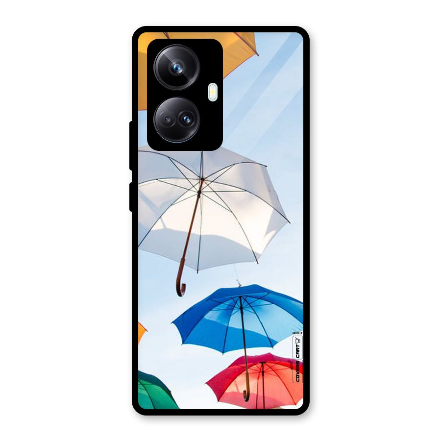 Umbrella Sky Glass Back Case for Realme 10 Pro Plus