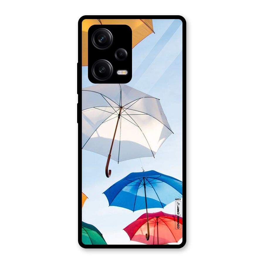 Umbrella Sky Glass Back Case for Redmi Note 12 Pro