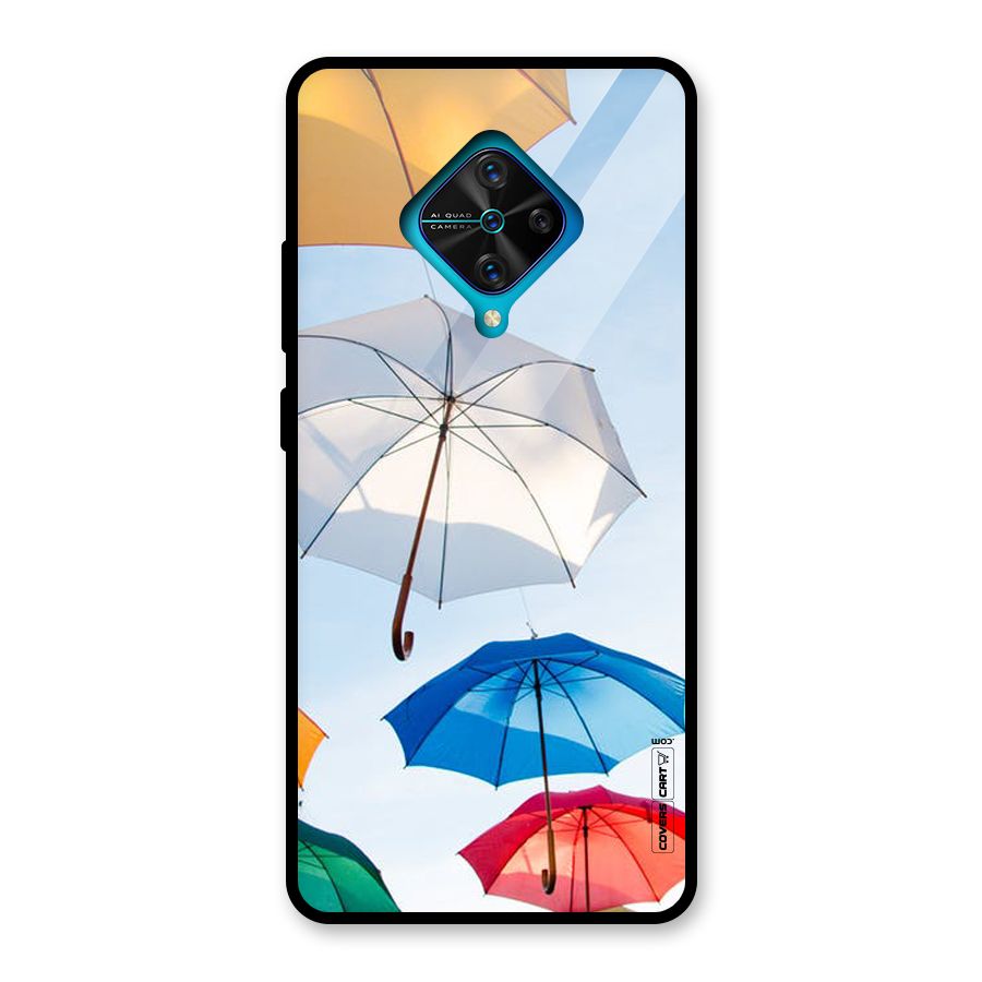 Umbrella Sky Glass Back Case for Vivo S1 Pro