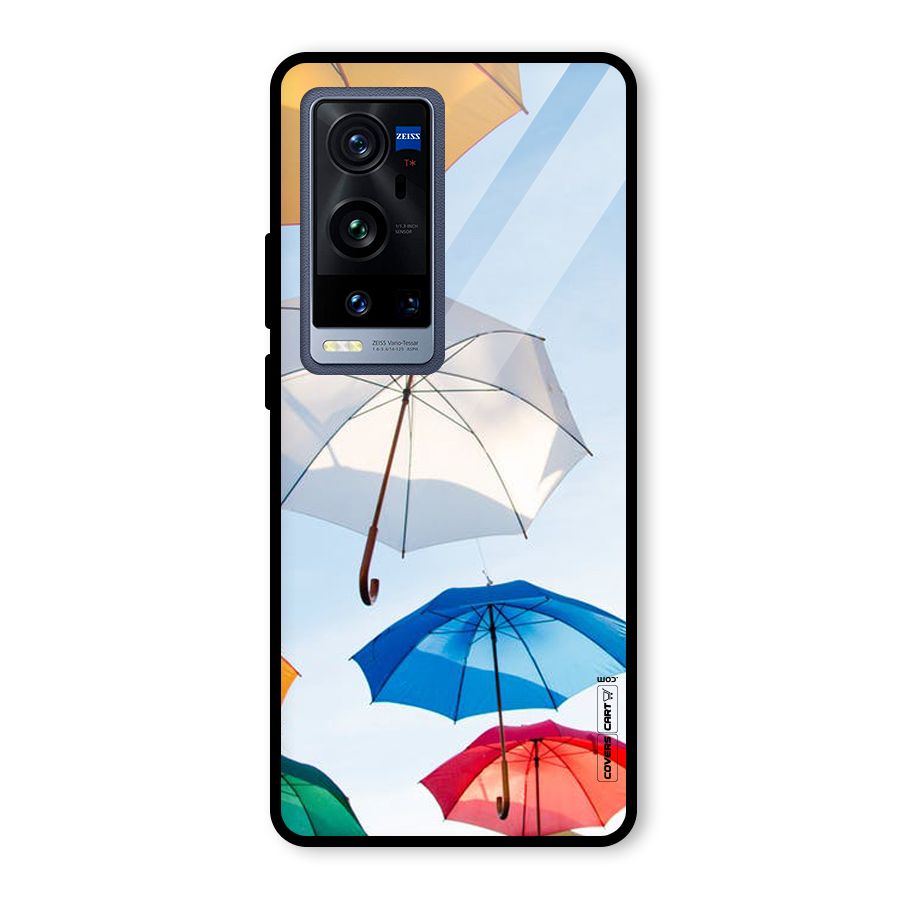 Umbrella Sky Glass Back Case for Vivo X60 Pro Plus