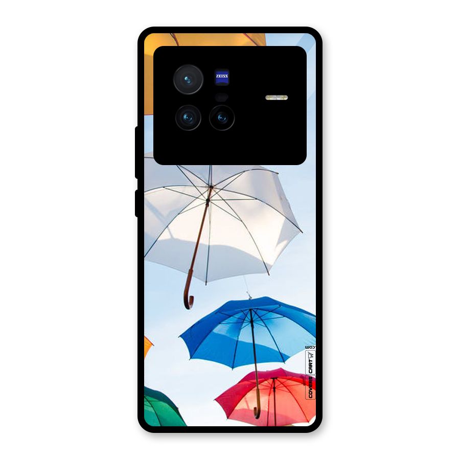 Umbrella Sky Glass Back Case for Vivo X80