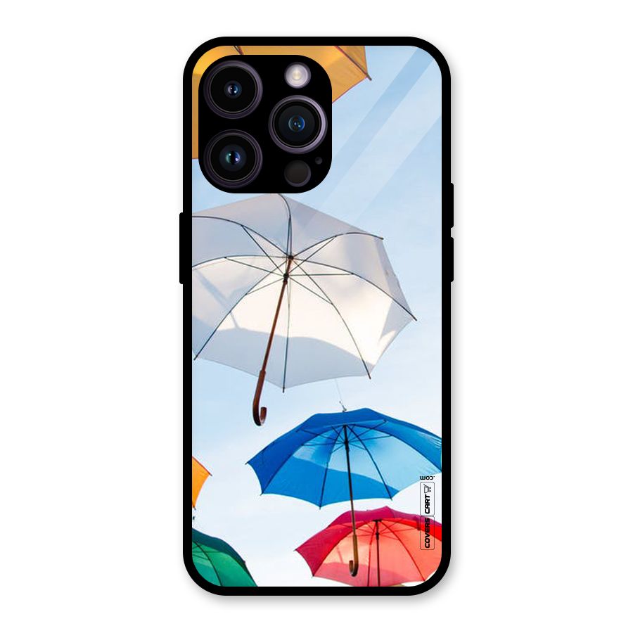 Umbrella Sky Glass Back Case for iPhone 14 Pro Max