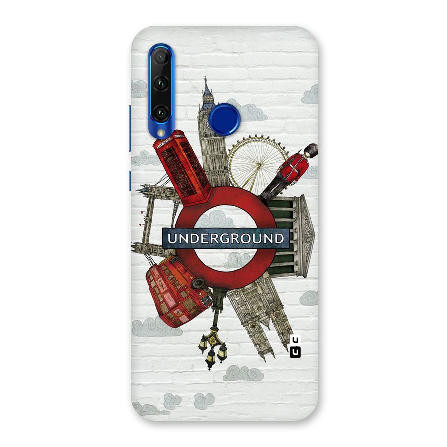 Underground Design Back Case for Honor 20i