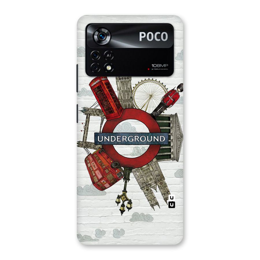Underground Design Back Case for Poco X4 Pro 5G