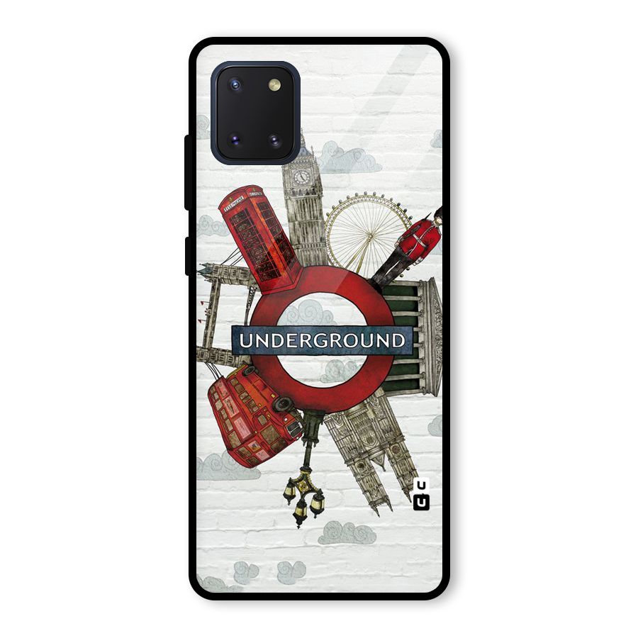 Underground Design Glass Back Case for Galaxy Note 10 Lite
