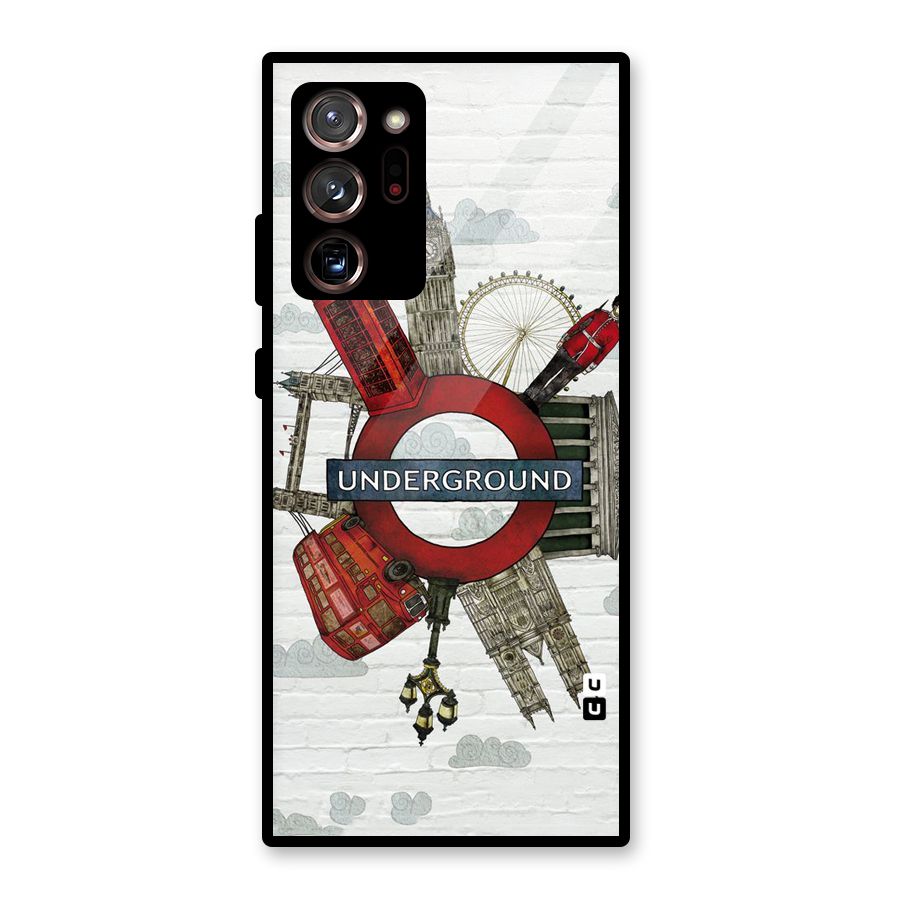 Underground Design Glass Back Case for Galaxy Note 20 Ultra 5G