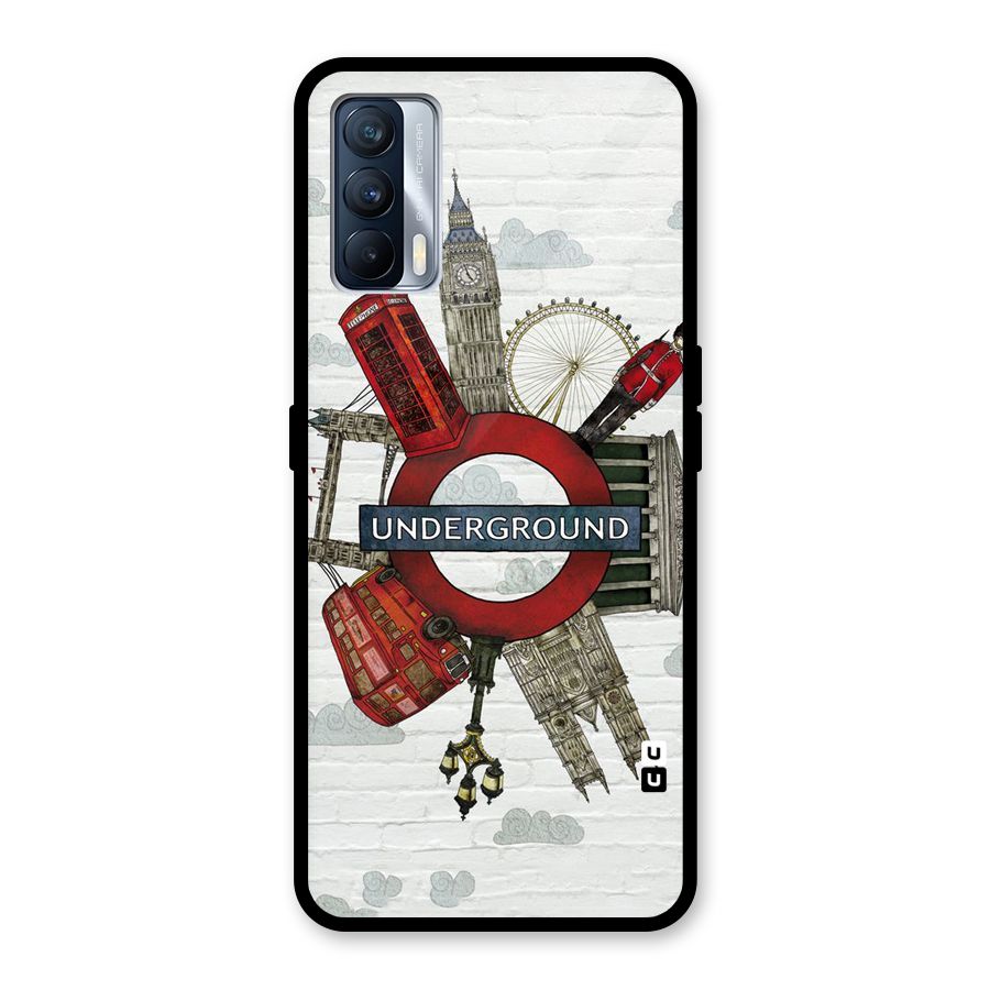 Underground Design Glass Back Case for Realme X7