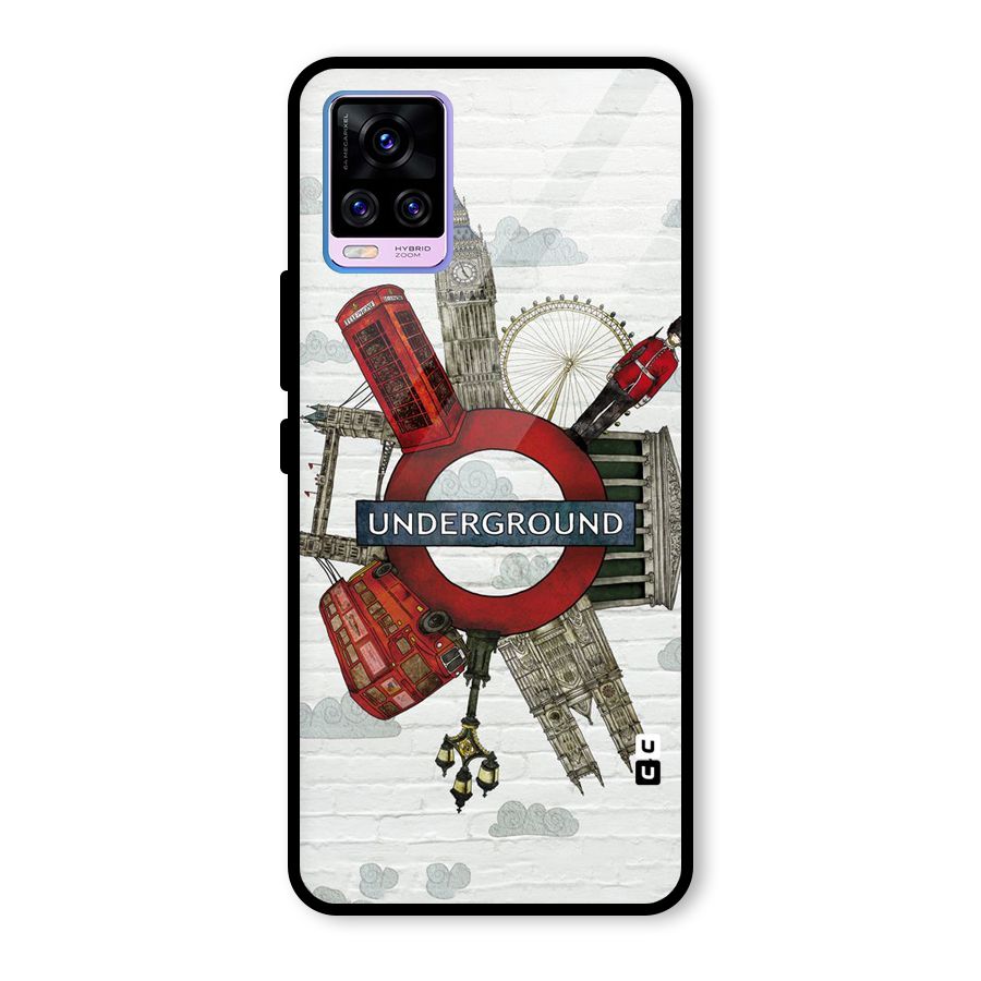 Underground Design Glass Back Case for Vivo V20 Pro