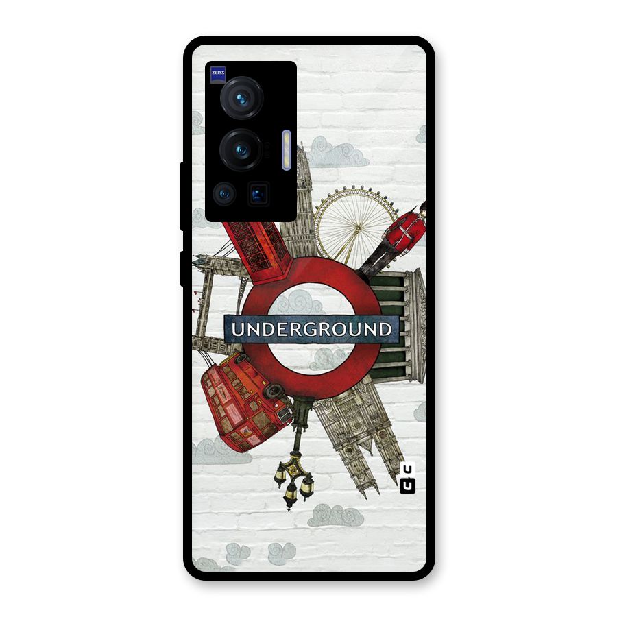 Underground Design Glass Back Case for Vivo X70 Pro