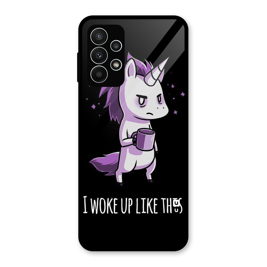 Unicorn Morning Glass Back Case for Galaxy A23