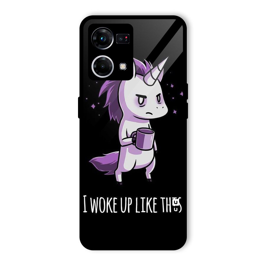 Unicorn Morning Glass Back Case for Oppo F21 Pro 5G