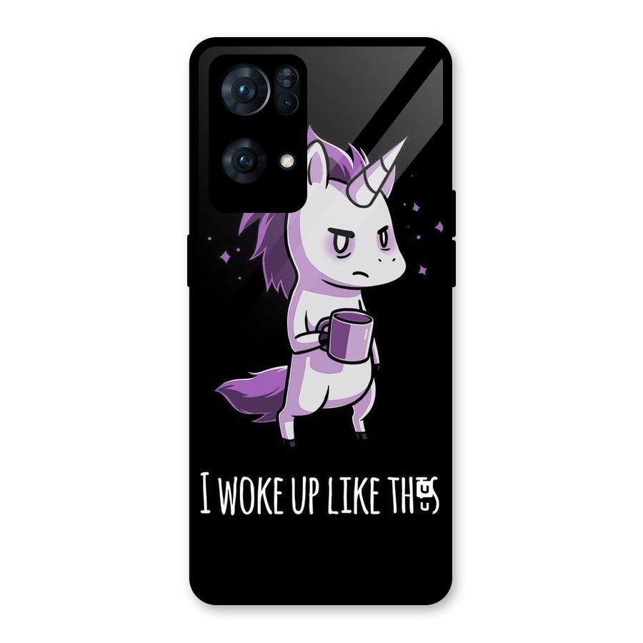 Unicorn Morning Glass Back Case for Oppo Reno7 Pro 5G