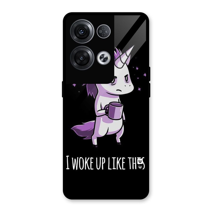 Unicorn Morning Glass Back Case for Oppo Reno8 Pro 5G