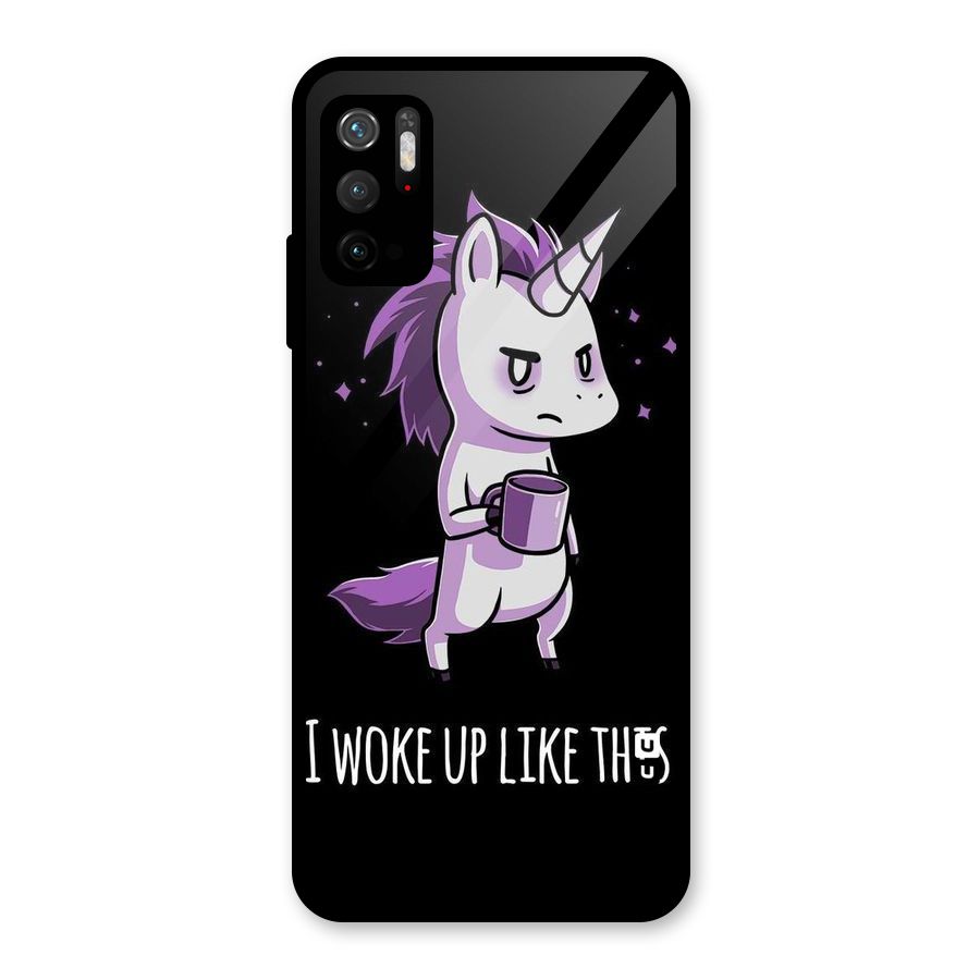 Unicorn Morning Glass Back Case for Poco M3 Pro 5G