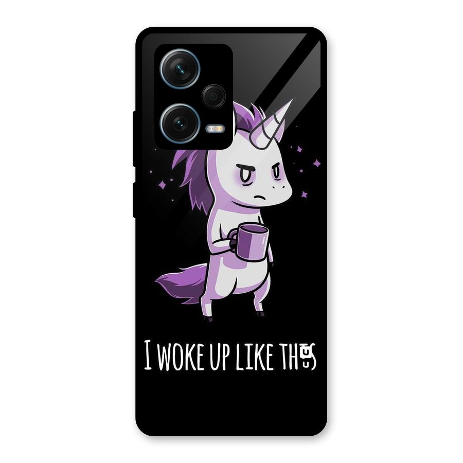 Unicorn Morning Glass Back Case for Redmi Note 12 Pro Plus 5G
