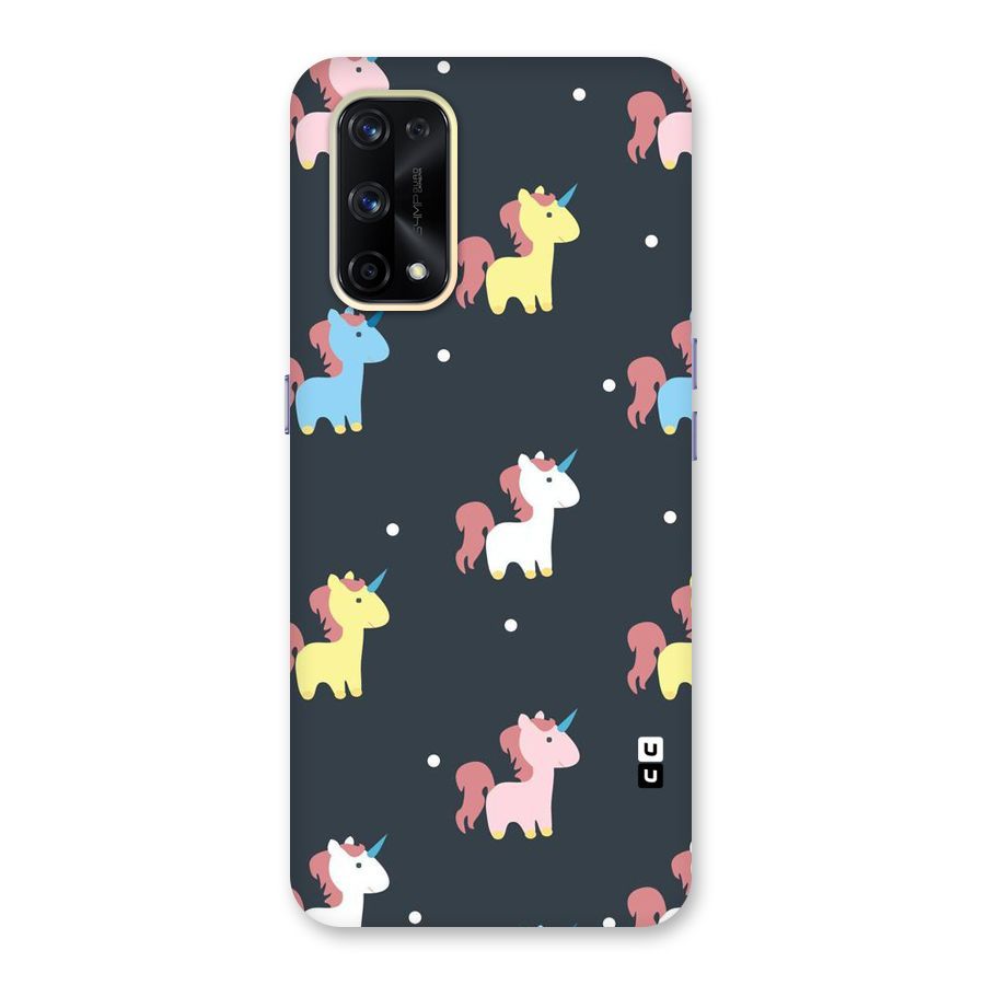 Unicorn Pattern Glass Back Case for Realme X7 Pro