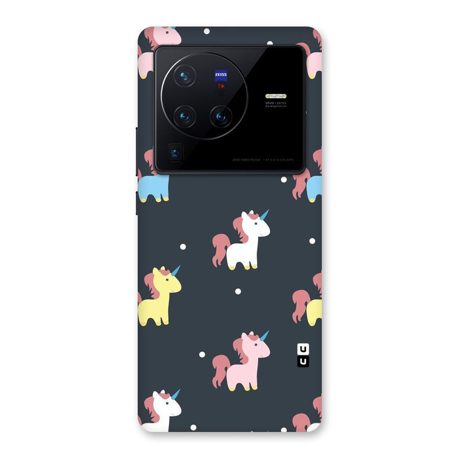 Unicorn Pattern Back Case for Vivo X80 Pro