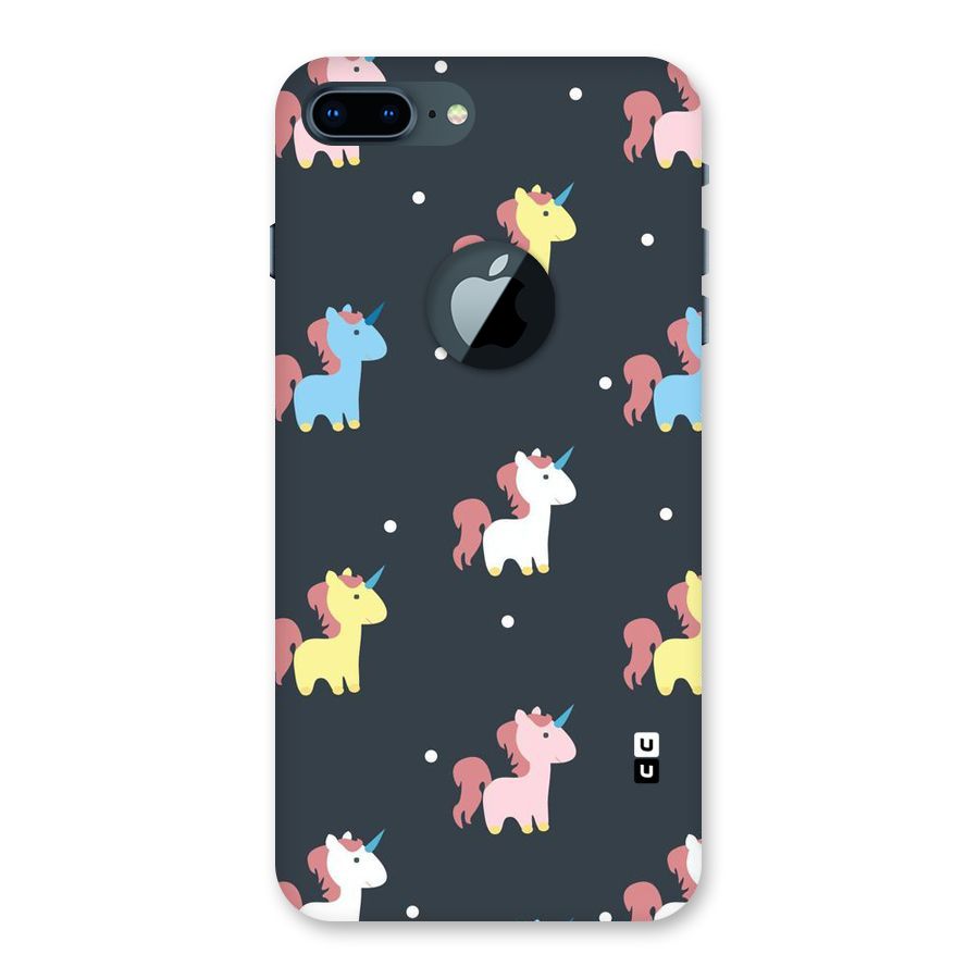 Unicorn Pattern Back Case for iPhone 7 Plus Logo Cut