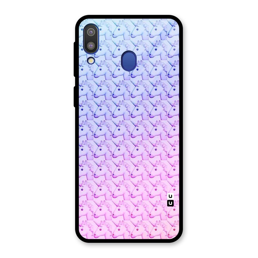 Unicorn Shade Glass Back Case for Galaxy M20