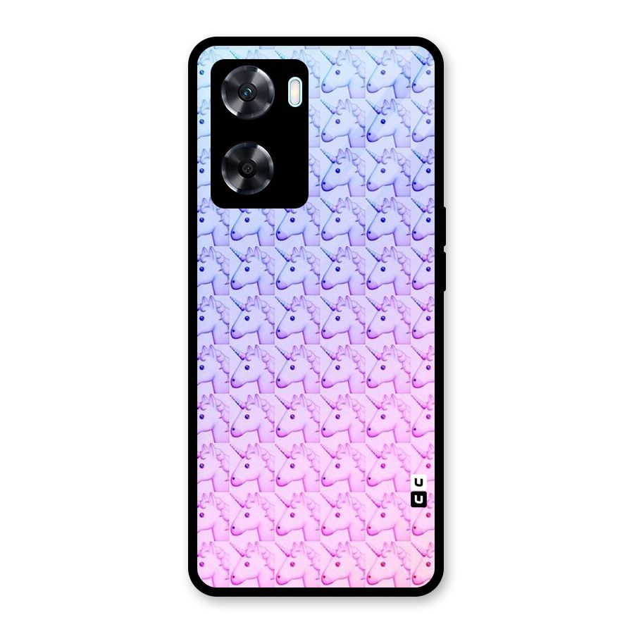 Unicorn Shade Glass Back Case for Oppo A77