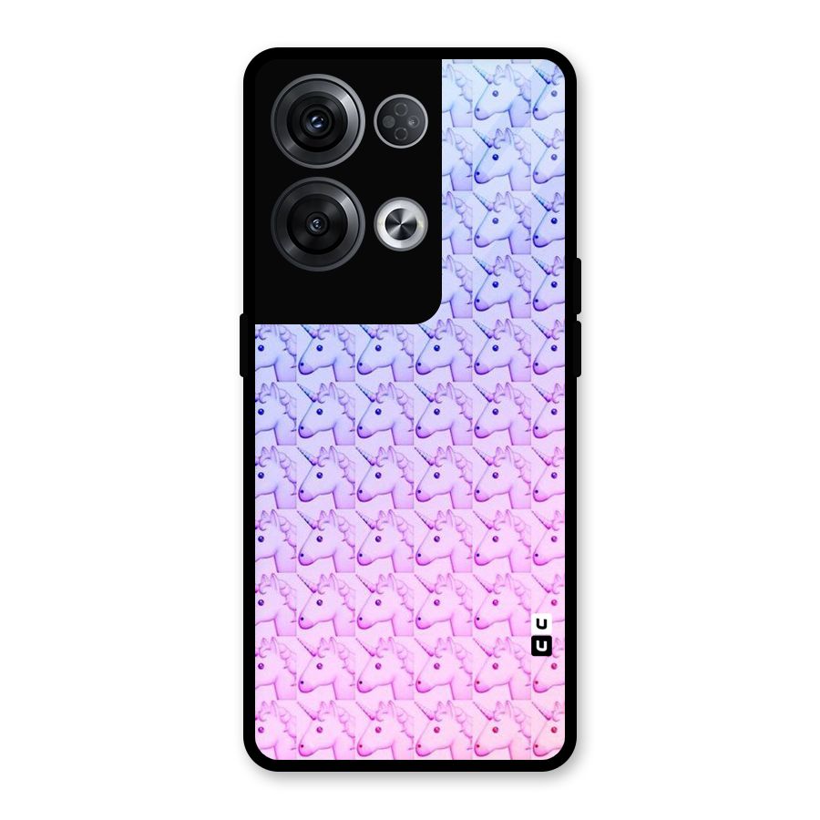 Unicorn Shade Glass Back Case for Oppo Reno8 Pro 5G