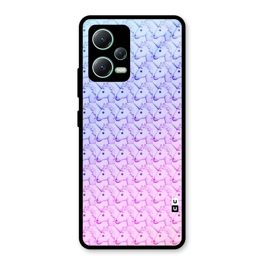 Unicorn Shade Glass Back Case for Redmi Note 12 5G