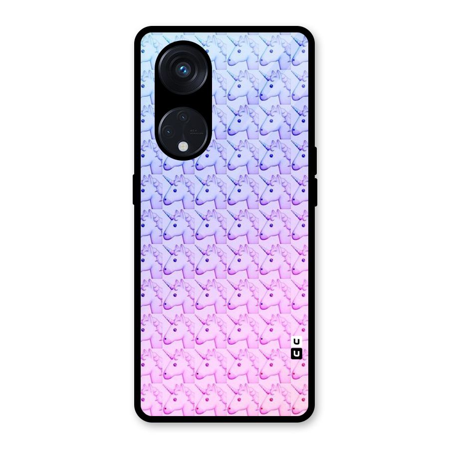 Unicorn Shade Glass Back Case for Reno8 T 5G