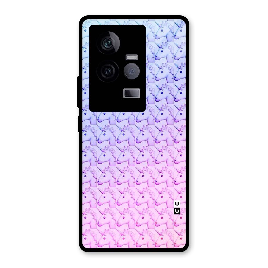 Unicorn Shade Glass Back Case for Vivo iQOO 11 5G