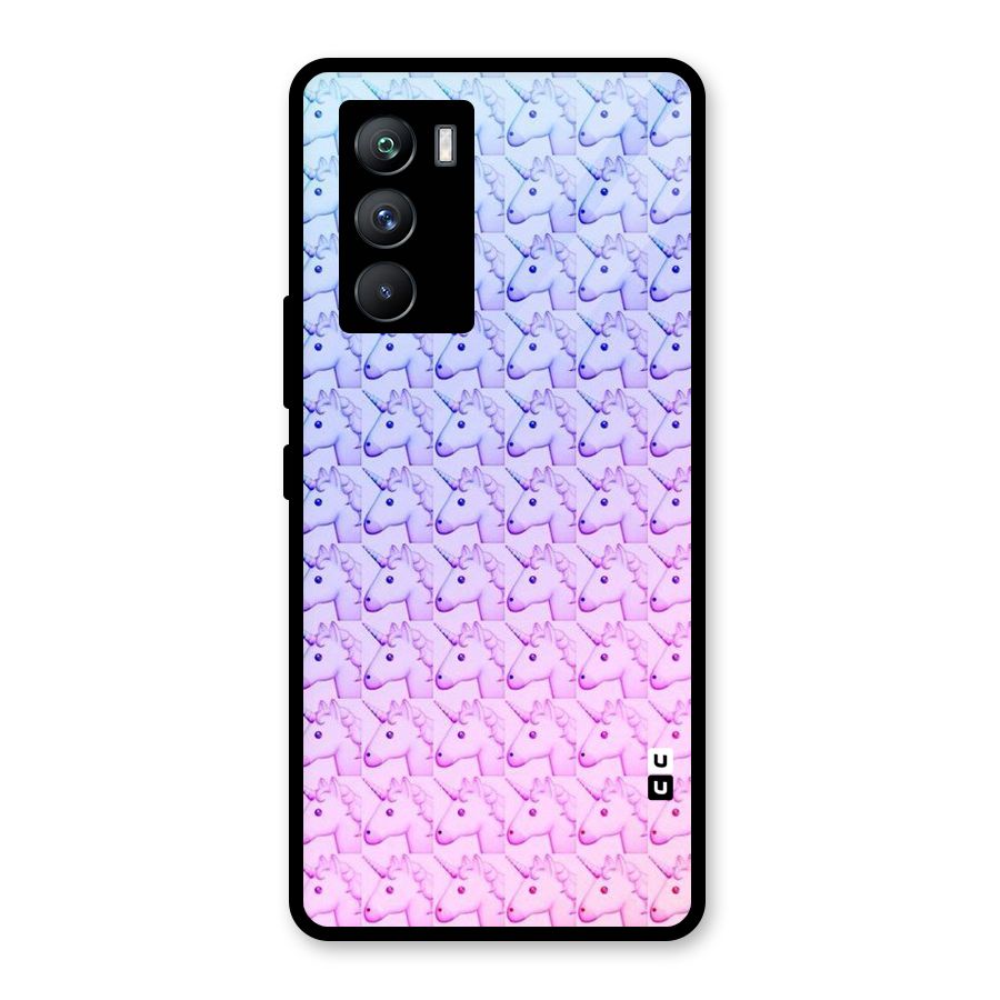Unicorn Shade Glass Back Case for Vivo iQOO 9 SE