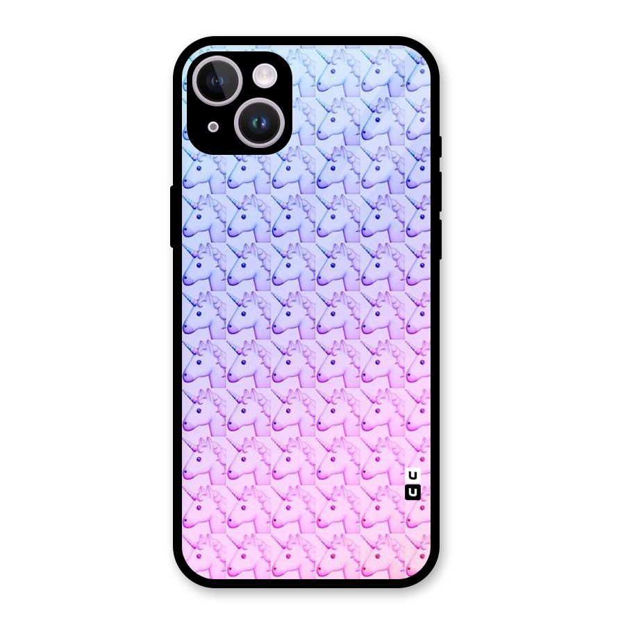 Unicorn Shade Glass Back Case for iPhone 14 Plus