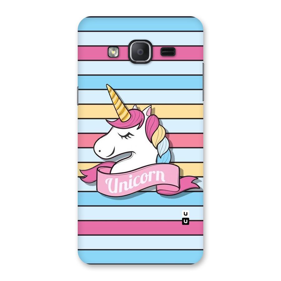 Unicorn Stripes Back Case for Galaxy On7 2015