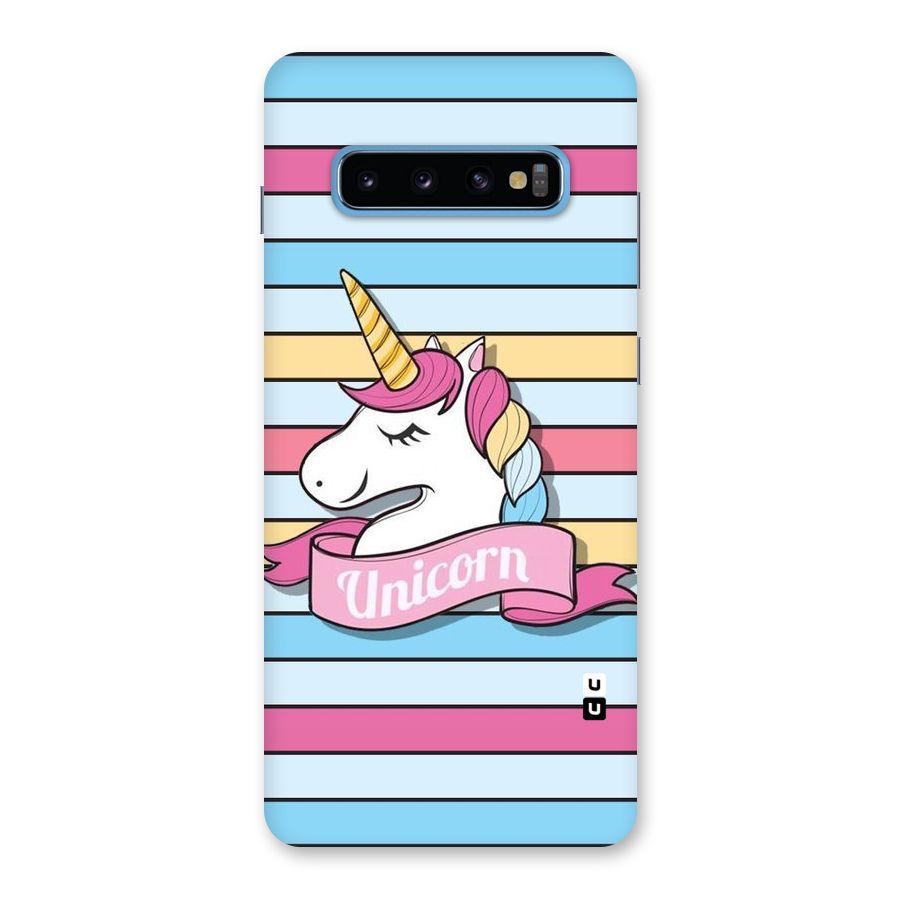 Unicorn Stripes Back Case for Galaxy S10 Plus