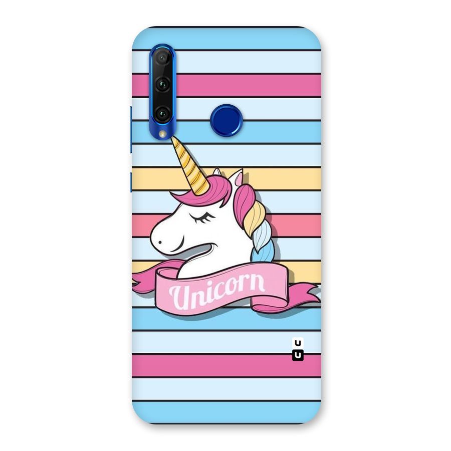 Unicorn Stripes Back Case for Honor 20i