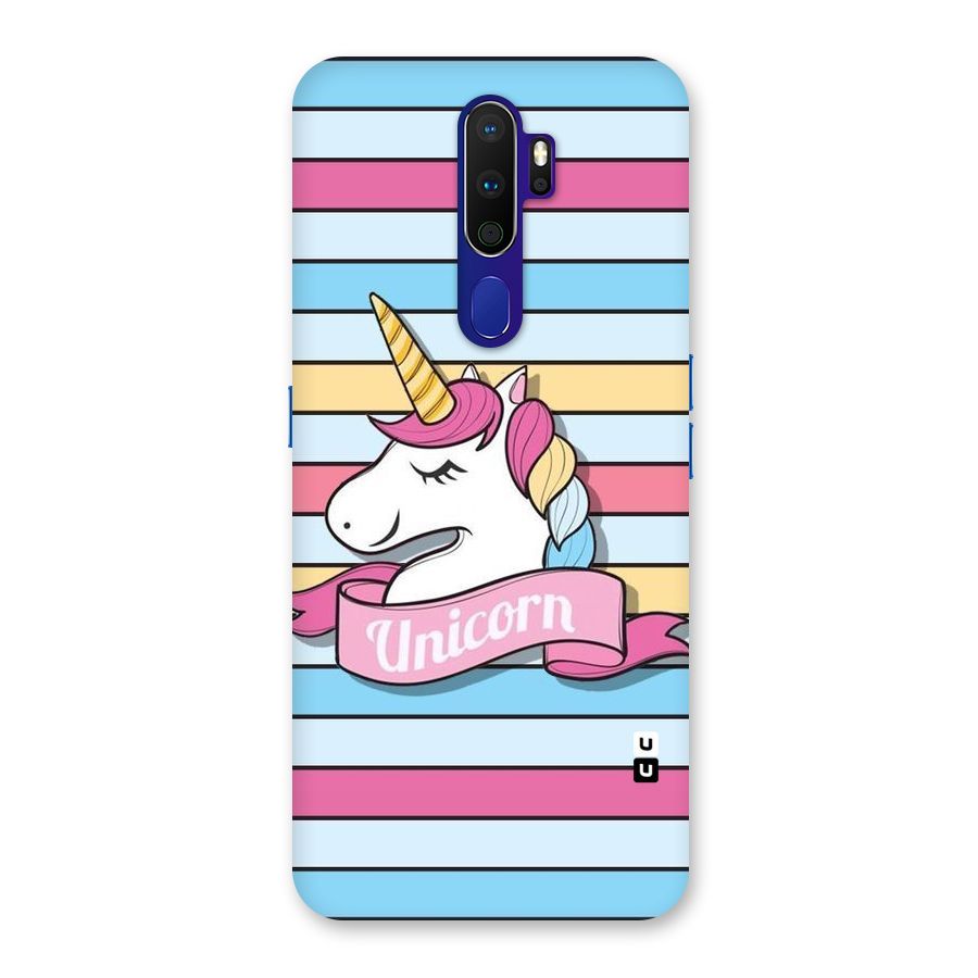 Unicorn Stripes Back Case for Oppo A9 (2020)