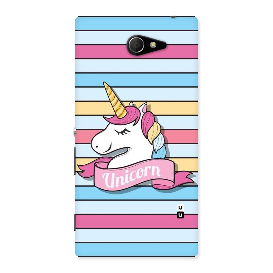 Unicorn Stripes Back Case for Sony Xperia M2