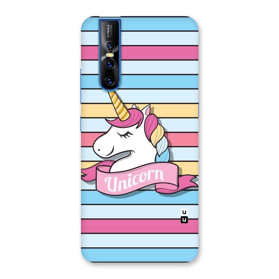 Unicorn Stripes Back Case for Vivo V15 Pro